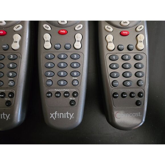 XFINITY Comcast Custom DVR 3 Device Universal Remote-Lot of 4 Remotes-Used - Picture 5 of 7